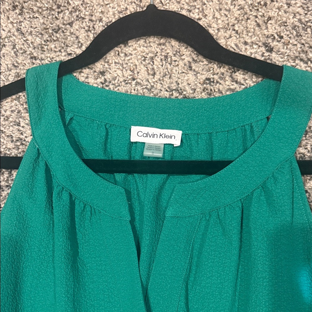 Calvin Klein Teal Maxi Dress - Picture 2 of 4